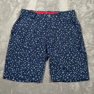 Redvanly Shorts Mens Medium Blue Stretch Pull On Golf Activewear Casual Classic